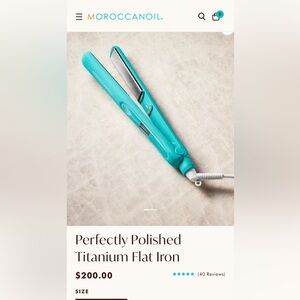 BNIB Morroccanoil Titanium flat iron